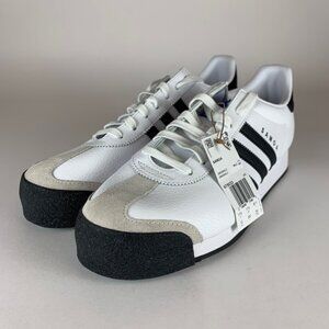 Adidas Samoa White Black Sneakers 675033 Mens 12 New
